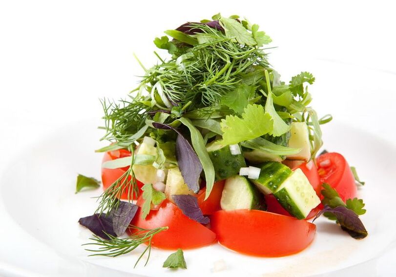 салата од зеленчук за хипоалергична исхрана